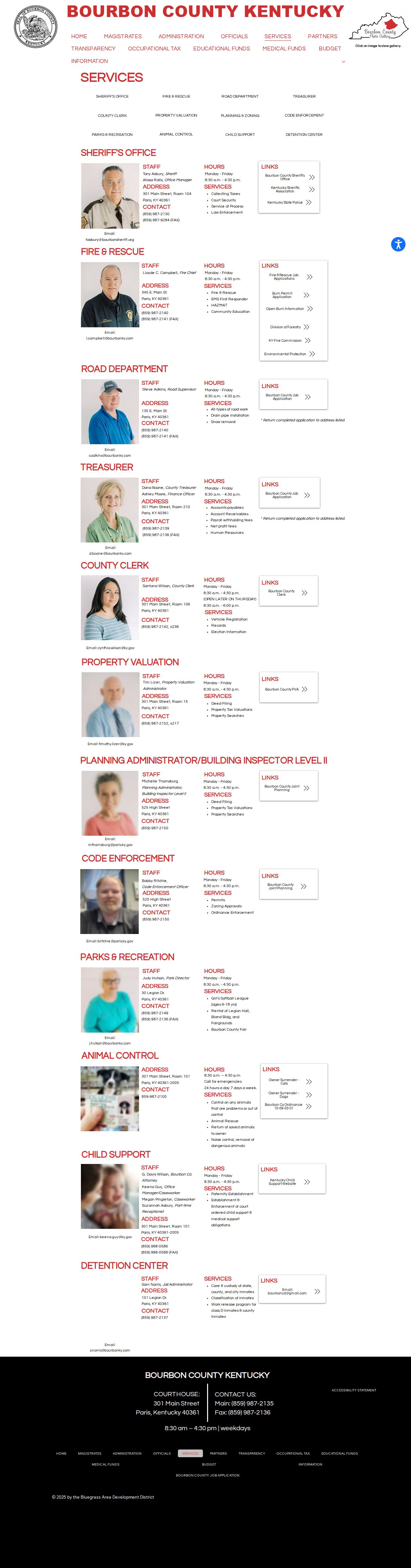 Official Bourbon County Regional Jail service description and release contact